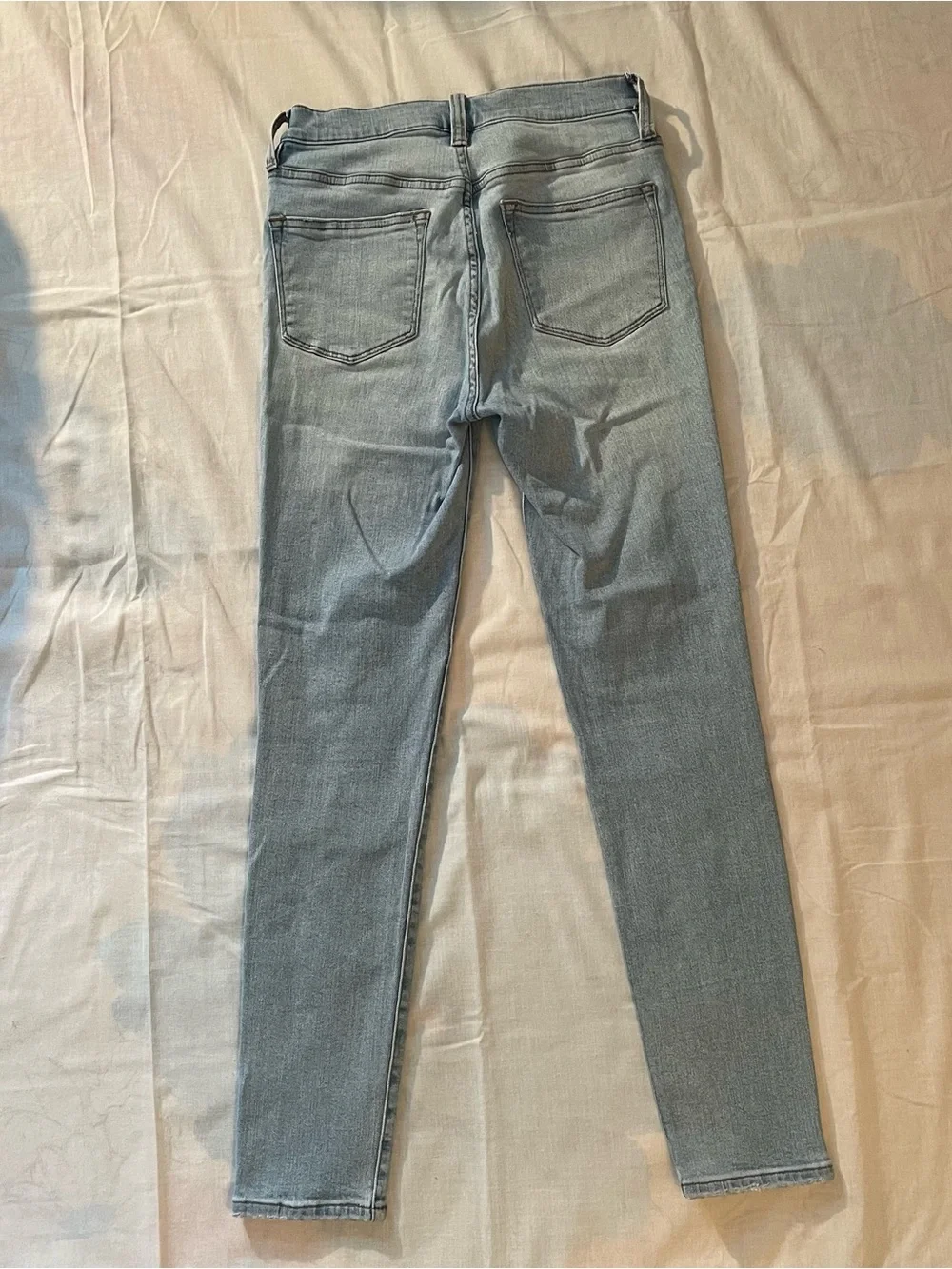 J. Crew Women's Light Wash 9” High-Rise Toothpick Button-Fly Jeans